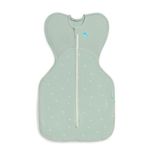 Love To Dream Swaddle UP, Small 3.5-6 kg, Olive Twigs, Snug Fit Supports Good Sleep, 1.5 TOG Suitable All Year for (18-24C) Temperature
