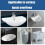6 Pcs Sink Hole Replacement Overflow Hole,Sink Hole Cap,Drain Cap Cover Insert i 3