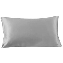 MANE by TIM & TAM Toddler SATIN Pillowcase Helps Protect Delicate Hair & Skin from Knotty Dry Hair and Eczema Size: 60x40cm (Grey)