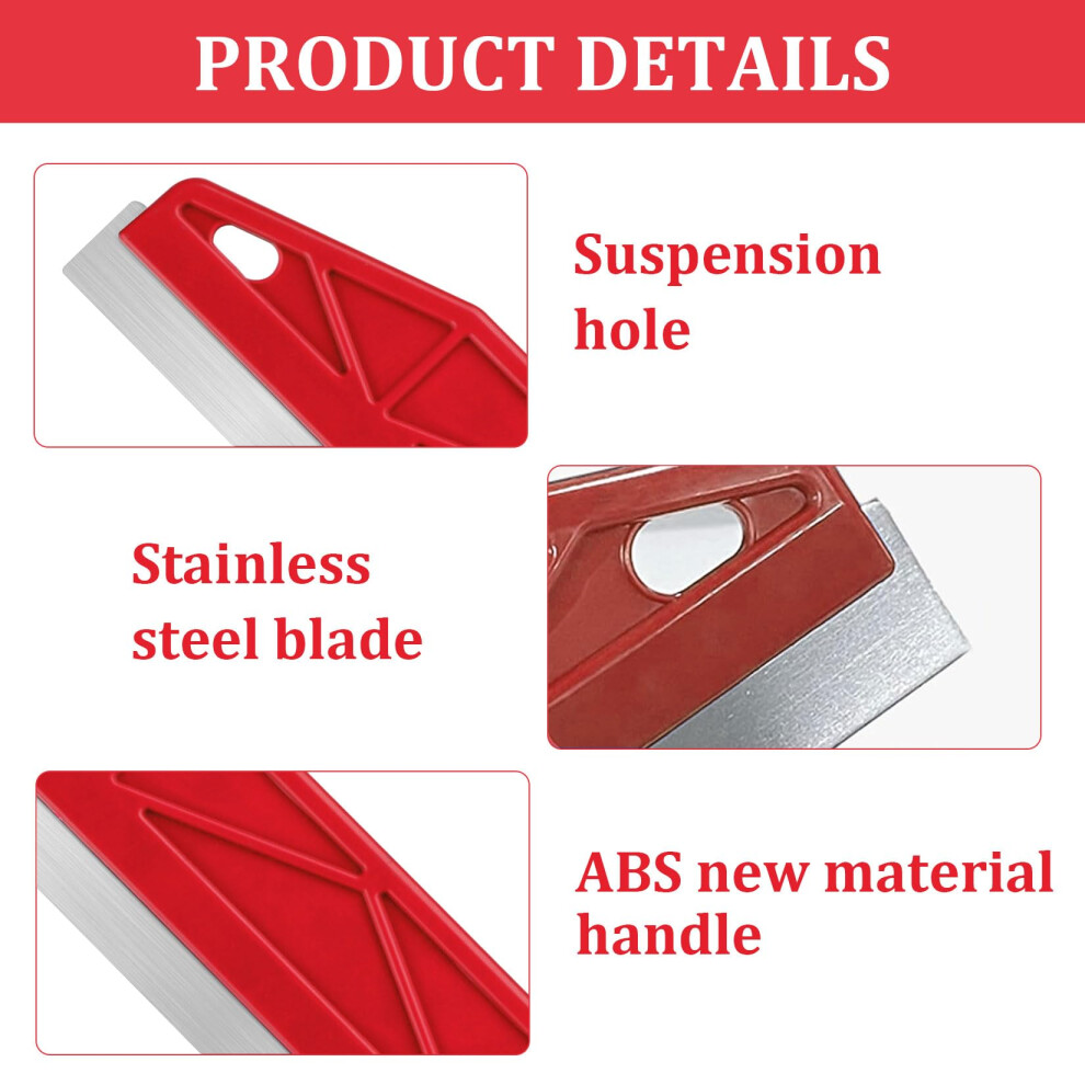 Paint Trim Guard, 12" Stainless Steel Paint Shield For Cutting In, Straight Edge Painters Tool, Wallpaper Scrapers For Decorating Tools 5051226628931