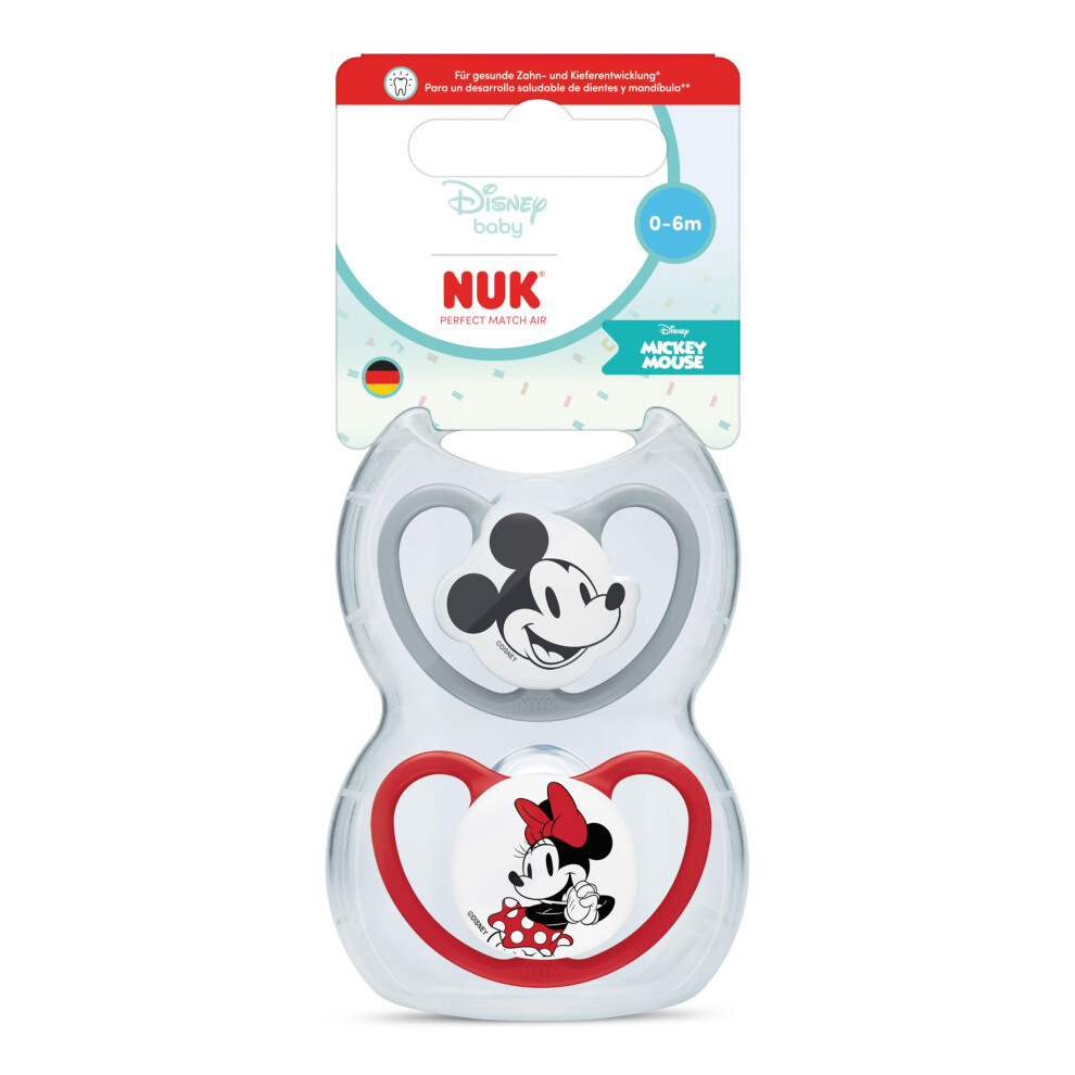 Perfect Match Air Baby Dummies | 0-6 Months | Orthodontic Soothers That Promote Air Flow & Prevent Drool Rash | 95% Baby Acceptance** Nuk