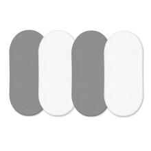 4 x Moses Basket Fitted Sheets (75 x 35 cm) | Ultra Soft, Oeko-Tex Standard 100
