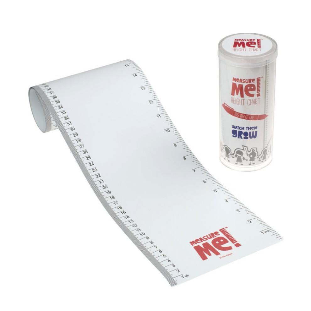 Measure Me! Roll-Up Height Chart For Children - Big One White Little Wigwam