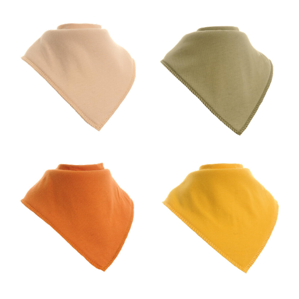 Ziggle - Bandana Dribble Bibs - Cotton Front Baby Bibs Newborn To 24 Months - Newborn Gifts - Baby Bibs For Comfortable Kids - Sahara