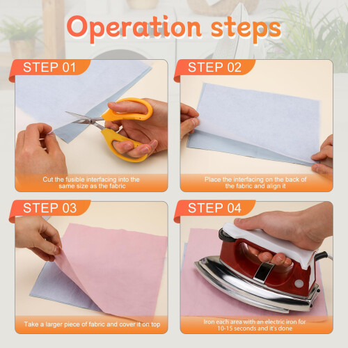 Lightweight Fusible Interfacing for Sewing Iron On Interfacing Lightweight 2