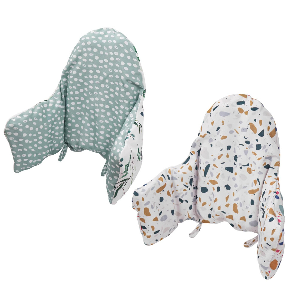 Lomgwumy Cushion For High Chair, Chair Pad Ikea Antilop Highchair, Pack Of 2 Seat Pad, Built-In Inflatable Cushion, Soft And Comfortable