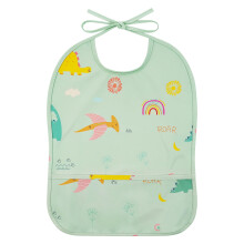 HOTUT Baby Bibs, Adjustable Waterproof Baby Bibs, Baby Food Bibs, Soft Baby Bibs for Weaning Led by Baby, 6-12 Months Baby Bibs for Boys and Girls