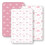 FIEMOL Next to Me Crib Sheets 85x51cm Fitted, 3 Pack Baby Cot Sheets, Ultral Sof 1