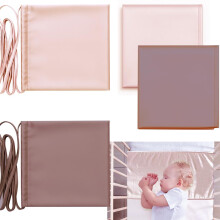 Okueejur 2 Pcs Satin Bassinet Sheet Baby Hair Protect Soft Silk Feeling Sheet Ba
