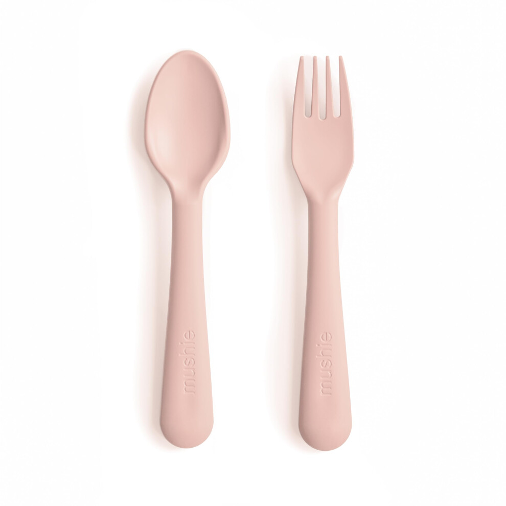 Fork And Spoon Set For Kids | Flatware Cutlery | 1X Set Of Dinnerware Pieces | Reuseable | Dishwasher- And Microwave Safe Mushie