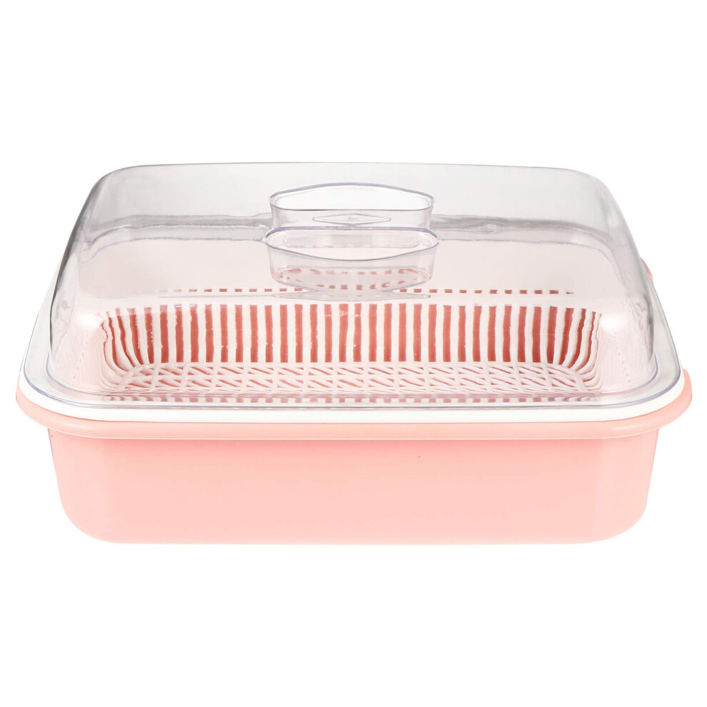 Bottle Bottle Drying Racks With Cover Plastic Bottle Storage Box Dinnerware Organizer Cutlery Utensil Tableware For Countertop Bottles Toyandona