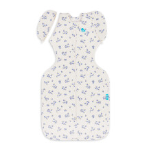 Love To Dream Swaddle UP Transition Bag, Large, 8.5–11kg | Jacaranda Meadow | Snug Fit with Zip-Off Wings | 1.0 TOG Ideal for Spring & Summer