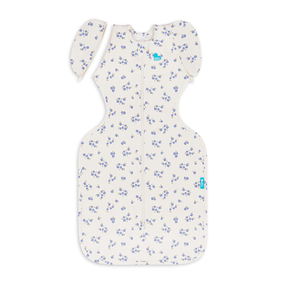 Swaddle Up Transition Bag, Large, 8.5–11Kg | Jacaranda Meadow | Snug Fit With Zip-Off Wings | 1.0 Tog Ideal For Spring & Summer Love To Dream