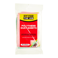 Fit For The Job 3 Pack Coloured 12ft x 9ft 36m x 27m Polythene Dust Sh