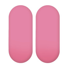 2X Jersey 100% Cotton Moses Basket Fitted Sheet/Baby Oval Shape Sheets (Pink)
