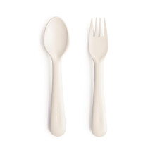 Mushie Fork and Spoon Set for Kids | Flatware Cutlery | 1x Set of Dinnerware Pieces | Reuseable | Dishwasher- and Microwave Safe