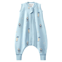 Mosebears 1.0 TOG Cotton Baby Sleeping Bag, Spring & Autumn Wearable Blanket, Soft Sleep Sack for Infants, Unisex for Boys & Girls,S(6-12 Months)