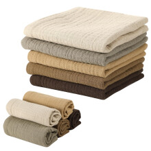 Meng Jiaran 5 Pack Muslin Cloths For Baby Cotton Squares Small Washcloths Wipes Baby Essentials for Newborn Wiping Bathing Feeding