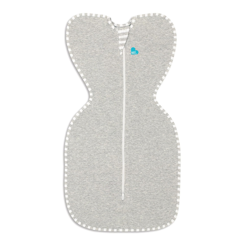 Love To Dream Swaddle Up, Tiny Baby 2Kg | Grey| Snug Fit, Supports Healthy Sleep Routine | 1.0 Tog Ideal For Spring & Summer (20–24C)