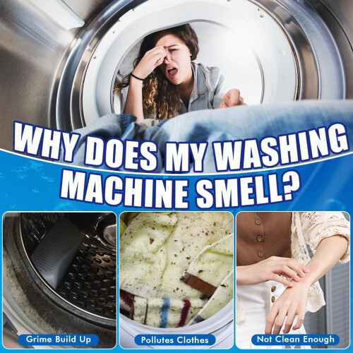 Washing Machine Cleaner, Deep Clean 24 Tablets for Year-Round, Descaling Agent, 4 in 1 Function, Suitable for HE 1