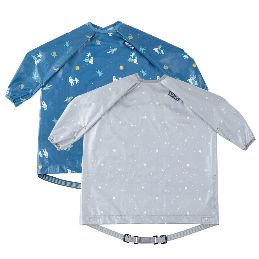 Bibado - Long Sleeve Baby Bibs - Babies & Toddlers 6-36 Months - Coverall Baby Weaning Bib - Easy Wipe Clean & Soft Fabric