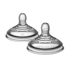 Tommee Tippee Advanced Anti-Colic Baby Bottle Teats, Fast Flow for 6m+, Pack of