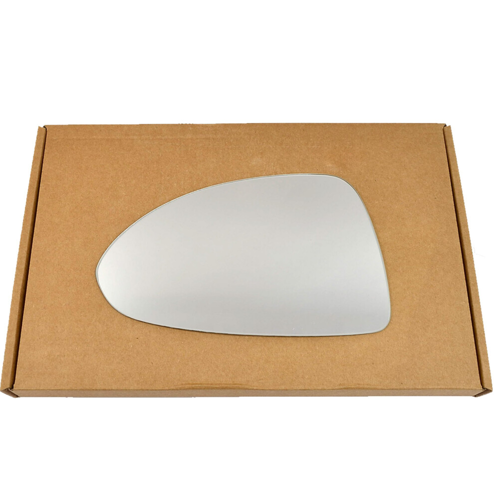 Less4spares Replacment Wing Door Mirror Glass Compatible With Vauxhall Corsa D 2006-2014 Stick-On (Convex - Spherical, Left Passenger Side) 5051226422461