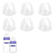 Gosknor 6pcs Baby Bottle Caps Compatible with Lansinoh Bottles, Soft & Safe Baby Bottle Lids Replacement