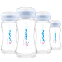 Maymom Wide Neck Breastmilk Collection and Storage Bottle 9oz; Remarkable SureSeal Disc. Compatible with Spectra S2, Spectra S1 and Avent Breast Pumps