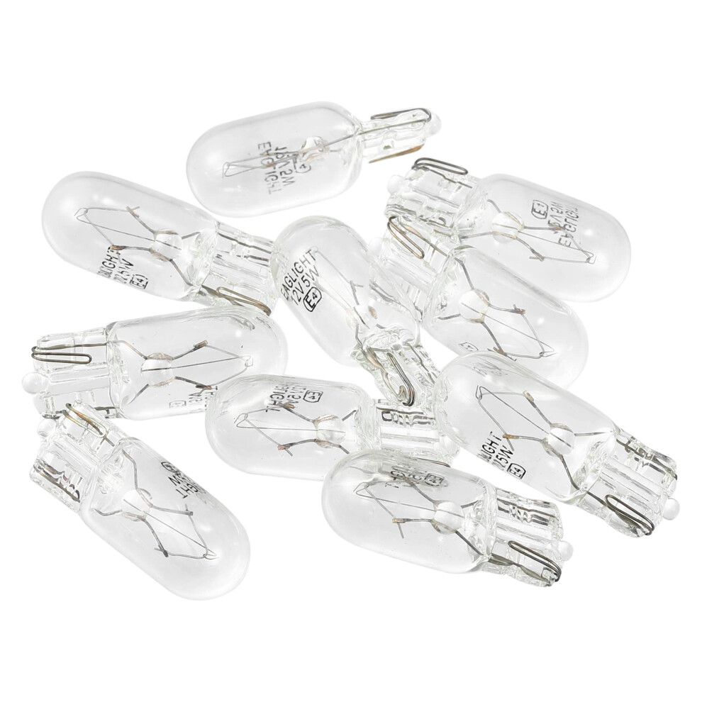 X Autohaux 10Pcs Dc 12V T10 W5w Led Dashboard Lamp For Car Internal Light/Yellow 5051226420719