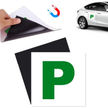 Nagsxiw Fully Magnetic P Plates, 2 Pack Waterproof P Plates New Driver, Magnetic P Plates New Driver UK for New Drivers, Learner & Passed