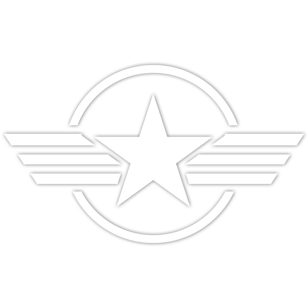 Finest Folia Set Of 2 Car Stickers, Army Star Sticker Film For Car, Motorcycle, Trailer, Sticker Us Star Motif 4 5051226436956