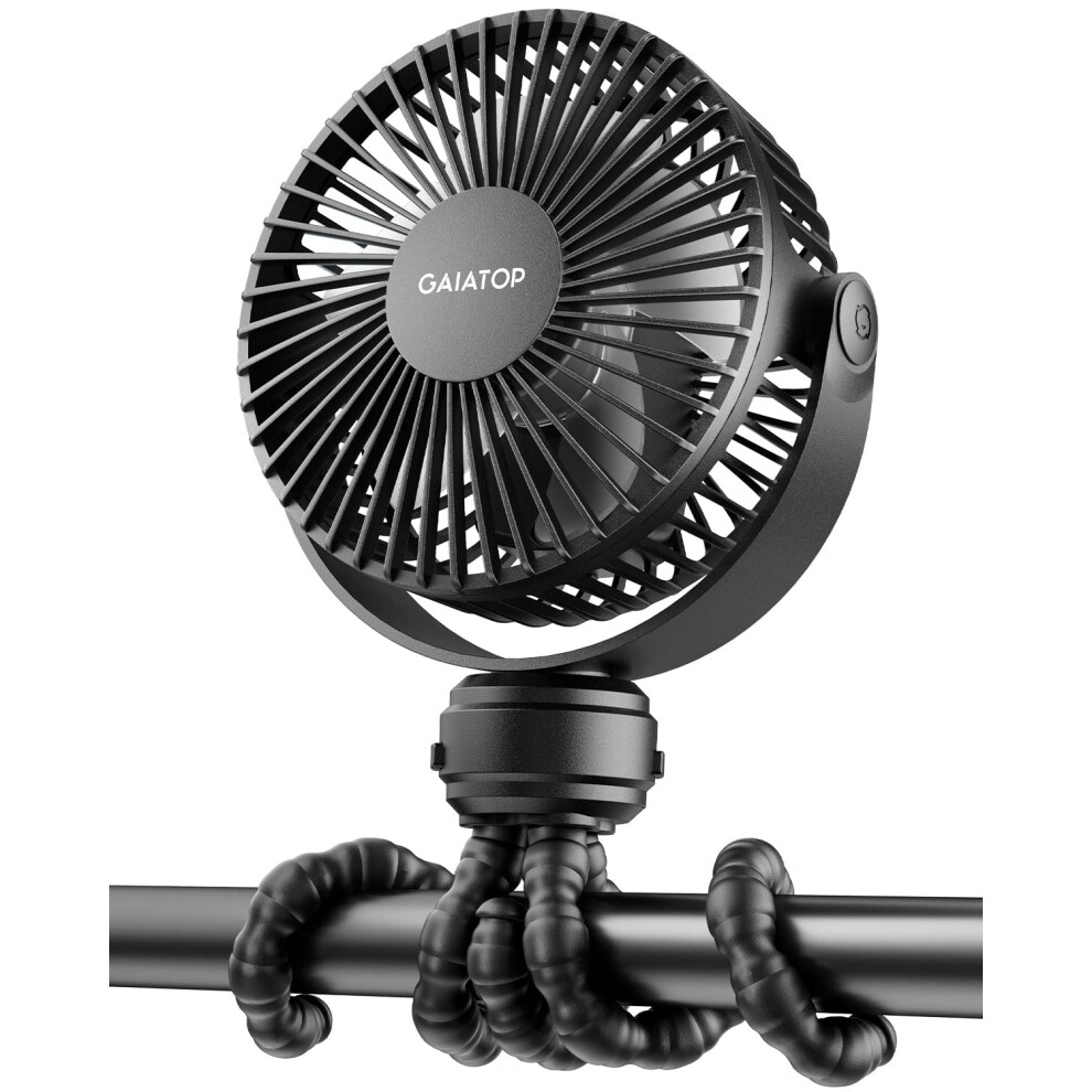 Photos - Pushchair gaiatop Mini Portable Pram Fan, Rechargeable Small Clip on Fan for Stroller, Det