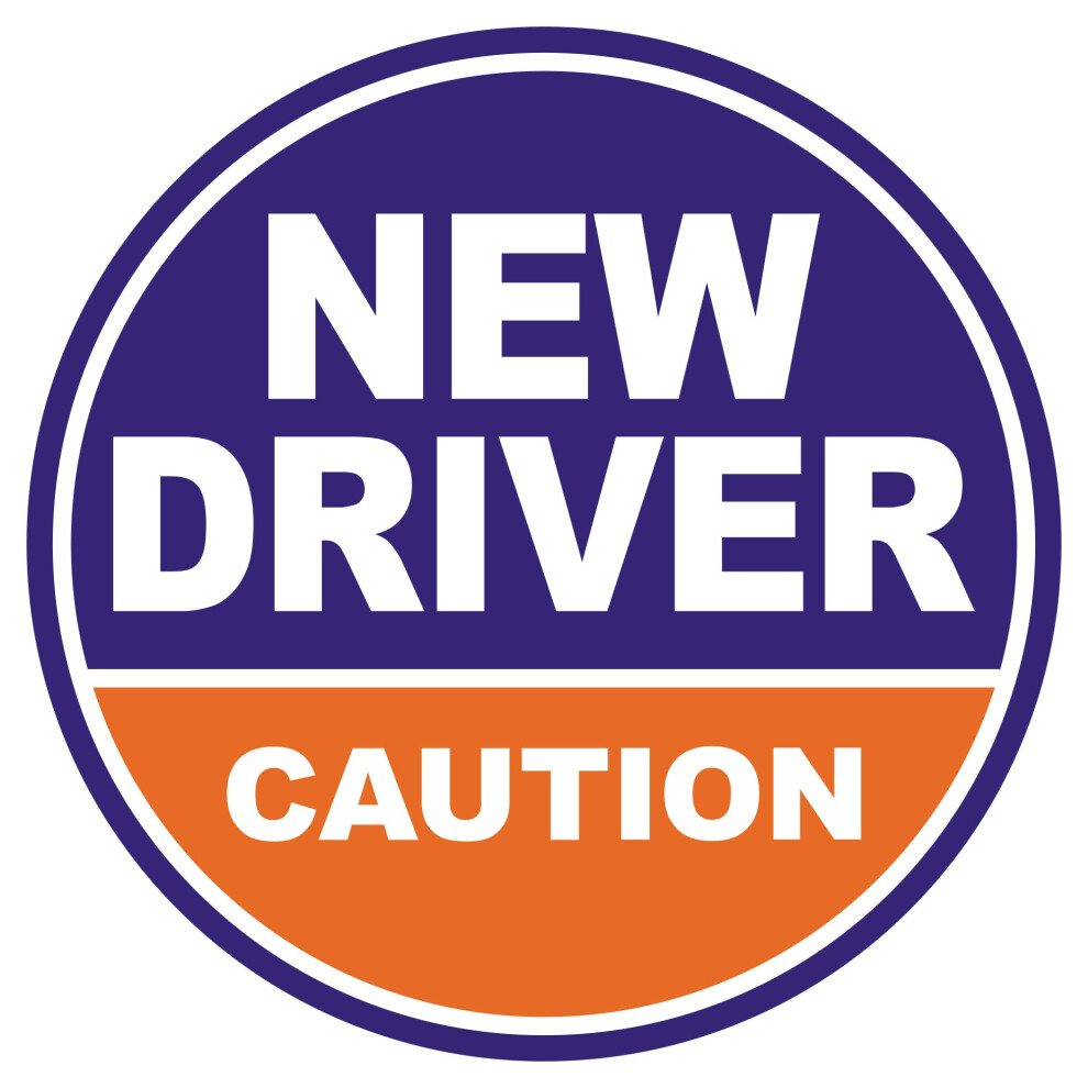 Geekbear New Driver Magnet For Car () Â Student Driver Magnet For Car Â New Driver Bumper Safety Sign Purple/Orange 5051226427961