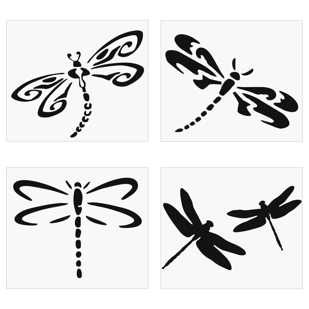 Gorgecraft 8 Sheets Dragonfly Car Sticker Self Adhesive Car Sticker Waterproof Vinyl Window Decal Vinyl Automotive Exterior Decoration Decals For Suv 5051226434112
