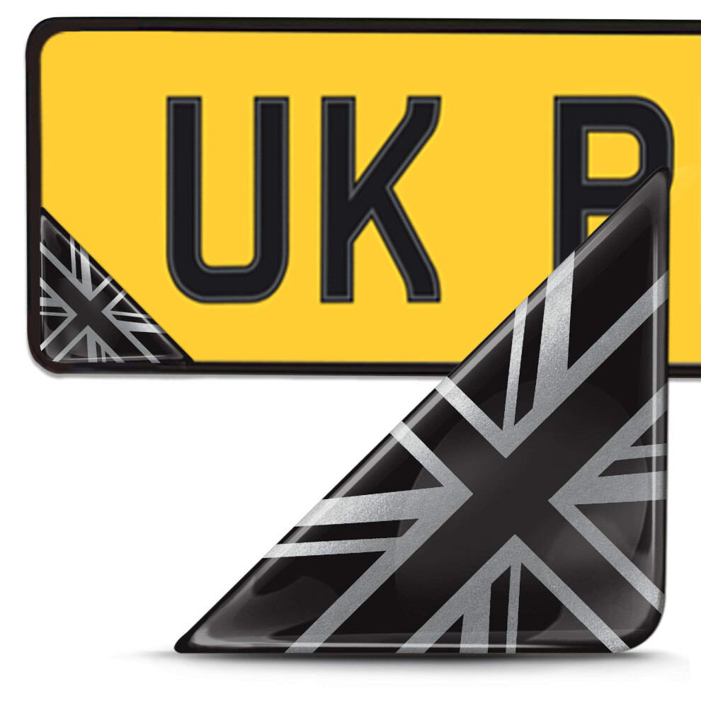 Biomar Labs 2 X 3D Domed Silicone Badge Stickers Decal Emblem Number Plate Car Motorcycle Helmet England Uk Union Jack National United Kingdom Great 5051226427206