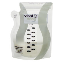 Vital Baby Nurture Easy Pour Breast Milk Storage Bags 250ml 30pk – Breastmilk Collection Pouches - Non-Spill & Leakproof with Hygiene Spout - BPA