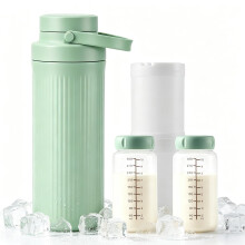 Portable Breast Milk Cooler for Outdoor, 1.5L Larger Capacity Milk Saver with 360 Long-Term Total Cooling
