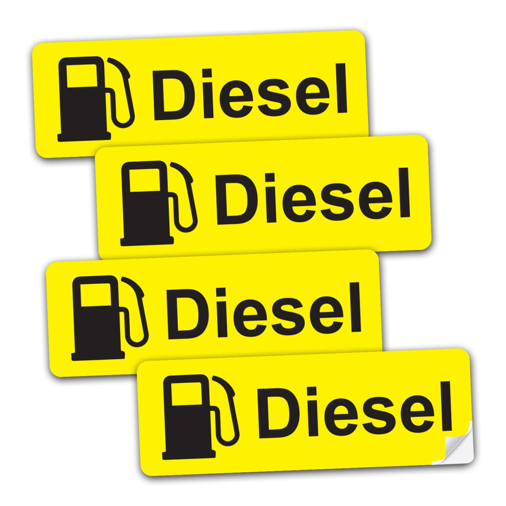 Safesign Petrol & Diesel Stickers - Self Adhesive Waterproof Sticker For Fuel Cap & Tank (Diesel) 5051226430381