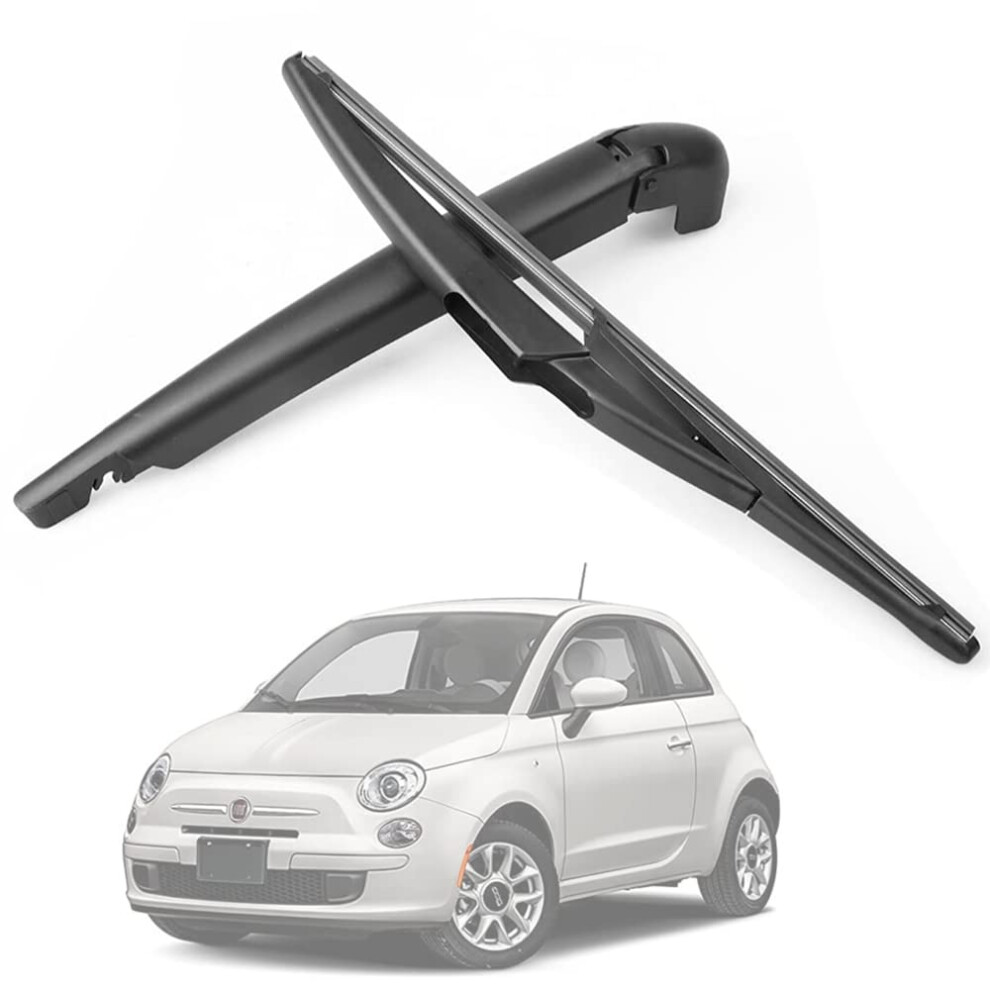 Rear Wiper Arm Blade Rear Windshield Windscreen Wiper Arm & Blade Set Back Windscreen Wiper Assembly For 500 500L 500X 2007-2018,Fiat 500 Rear Wiper 5051226424137