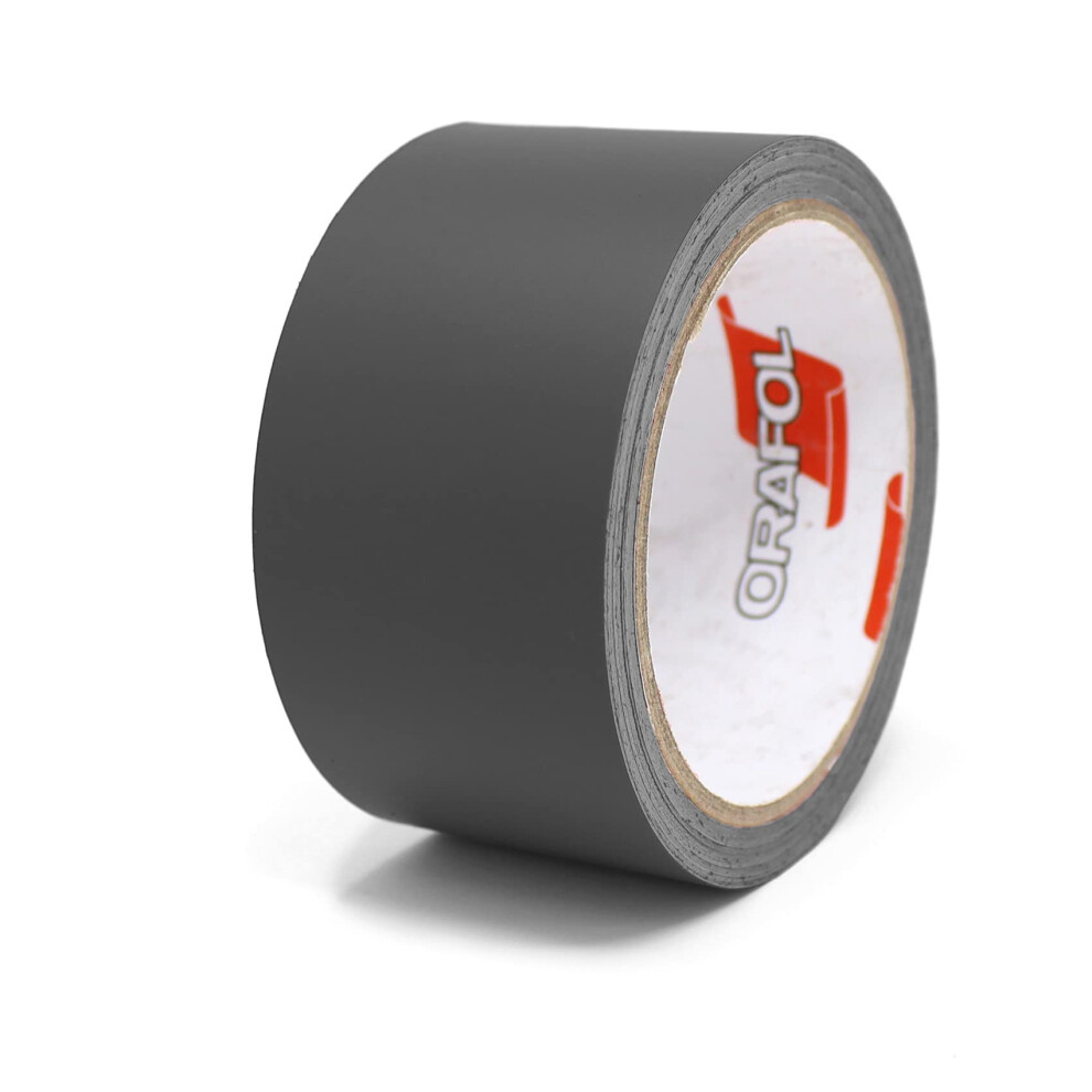 Finest Folia Decorative Strips, Matt, 40Mm Width, 10 Metres Length, Self-Adhesive, Weather Resistant, Pvc, Car, Truck, Motorcycle, Boat Dark/Grey 5051226426223