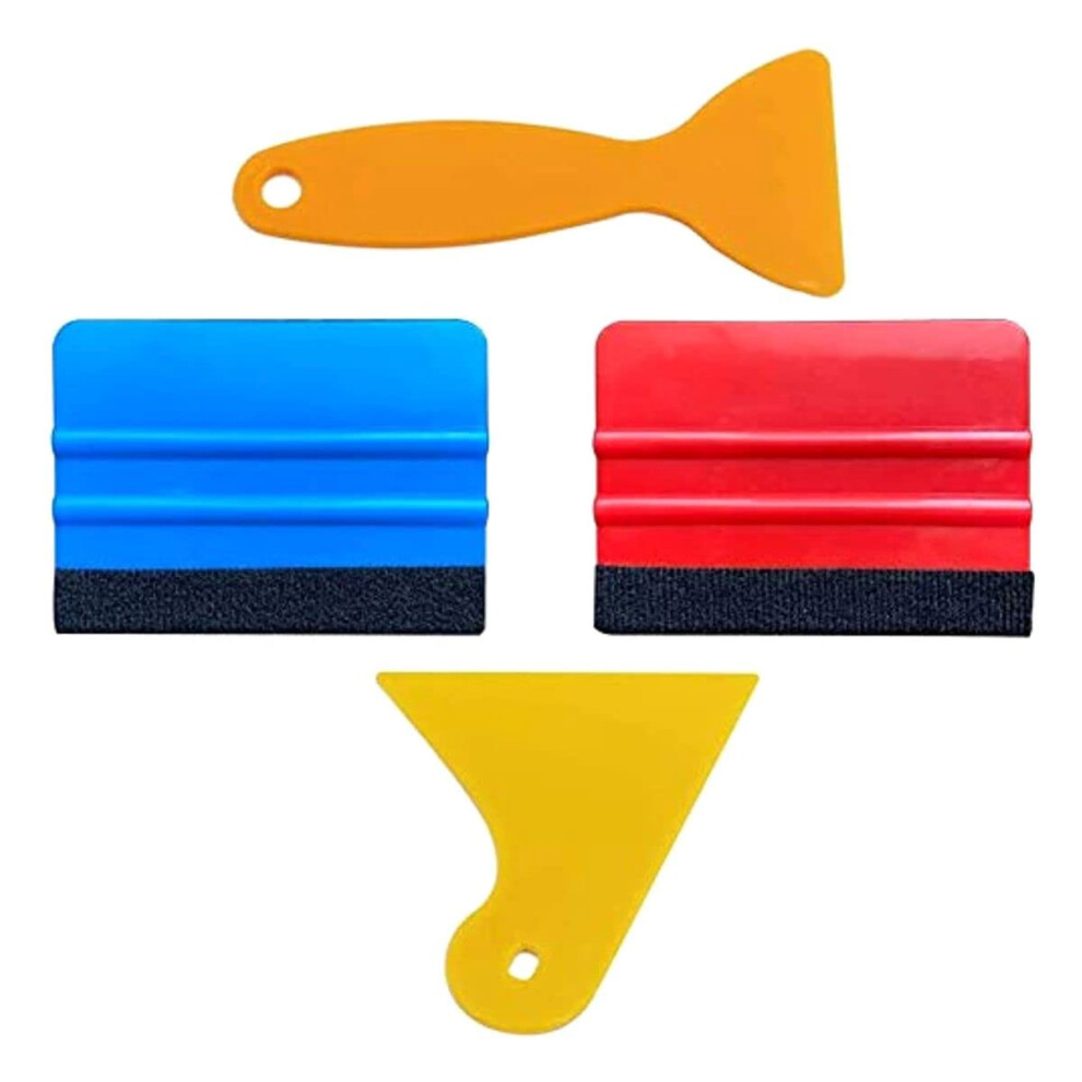 Utsauto Felt Edge Squeegee Car Wrapping Tool Kits 4 Inch Vinyl Wrap Squeegee Applicator Tool For Car Vinyl Wrap, Window Tint, Wallpaper 5051226441837