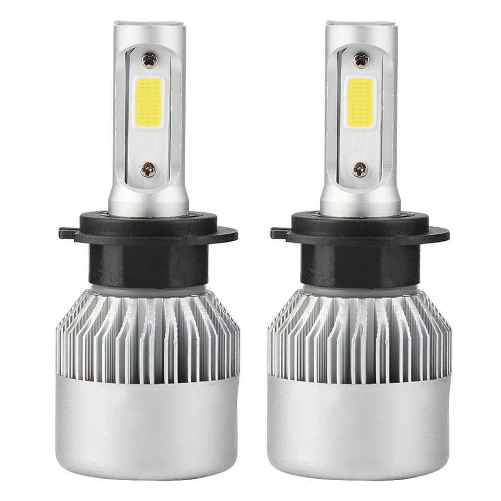 Led Headlight Bulbs Pair Of H7 Led 36W 8000Lm Headlights Conversion Kit 9-32V Waterproof Car Auto High Low Beam Bulbs 6000K Universal Silver 5051226420924