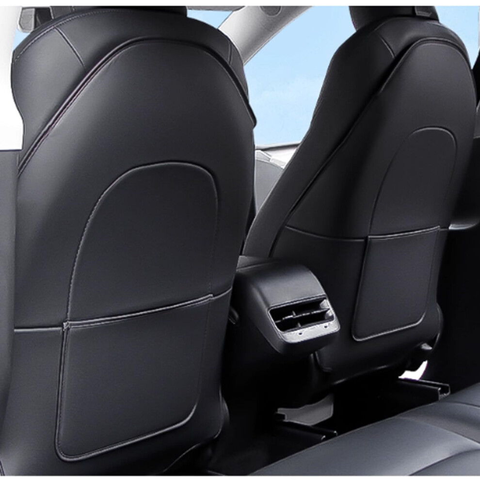 Ywooon Rear Seat Kick Protection Mats For Tesla Model Y Model 3 Model S Model X, Children's Seat Kick Protector Seat Protector Child Seat Backrest 5051226423505