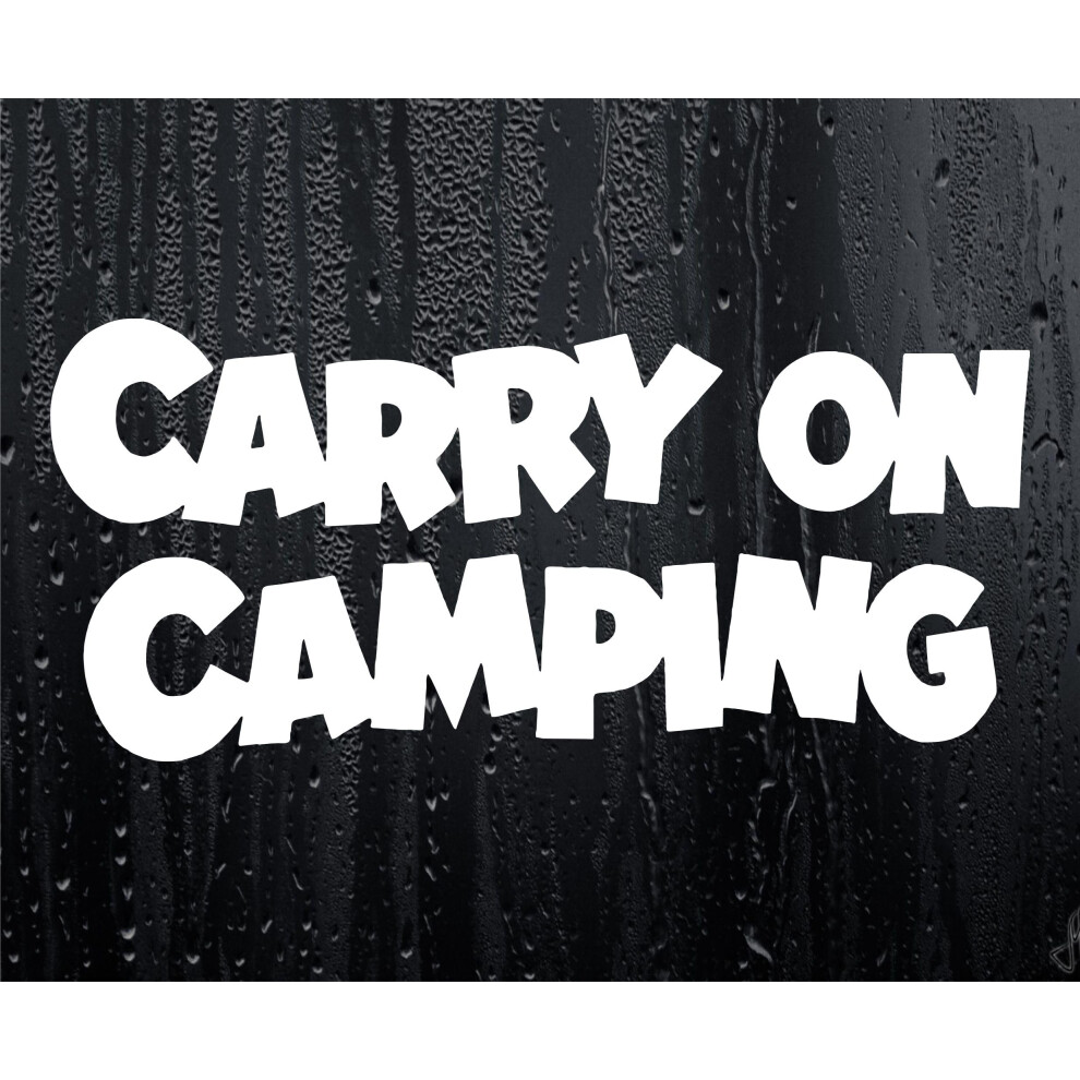 Car Sticker Carry On Camping Novelty Funny Camper Van Motorhome Window Caravan Boot Door Decal 5051226432262