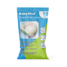 Travel Potty Liners Disposable (Pack of 10) - Use Liner with Many Leading Potties