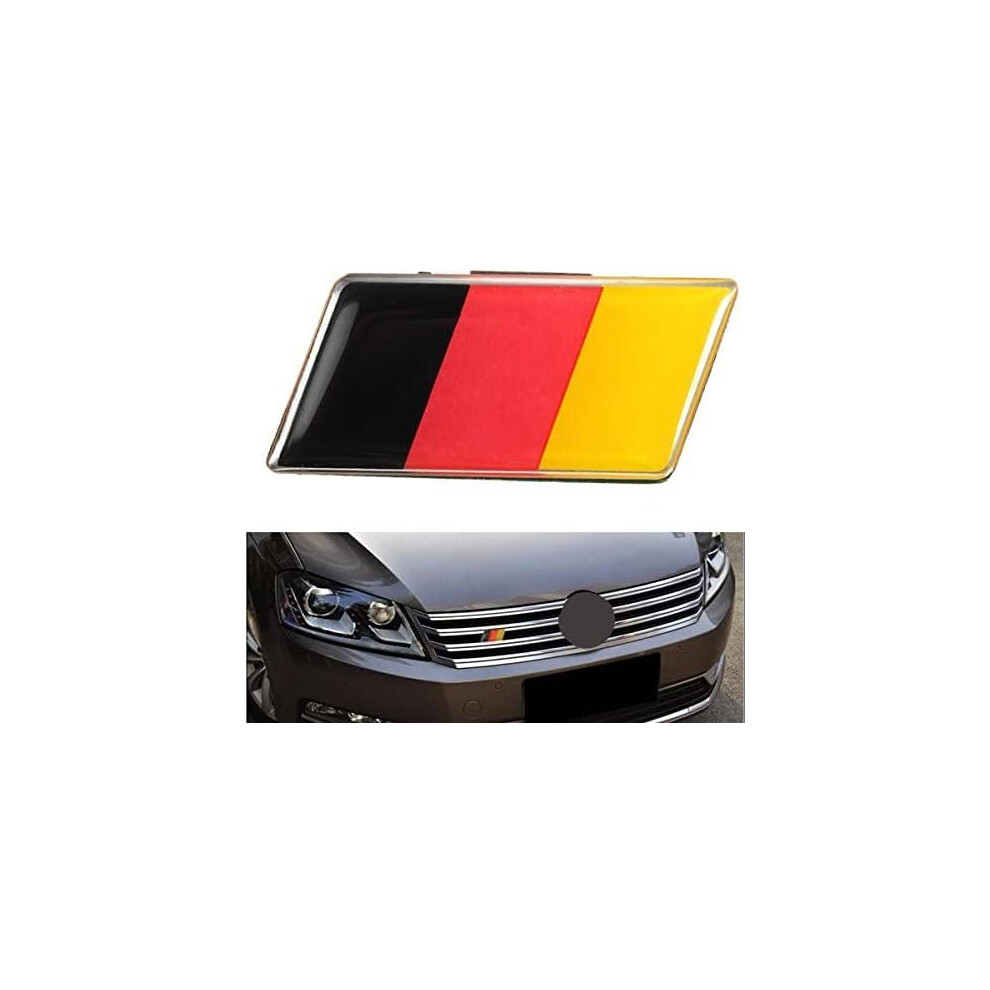 Momoala Aluminium German Germany Flag Badge Grille Emblem Car Sticker Decal Universal Decoration 5051226441059