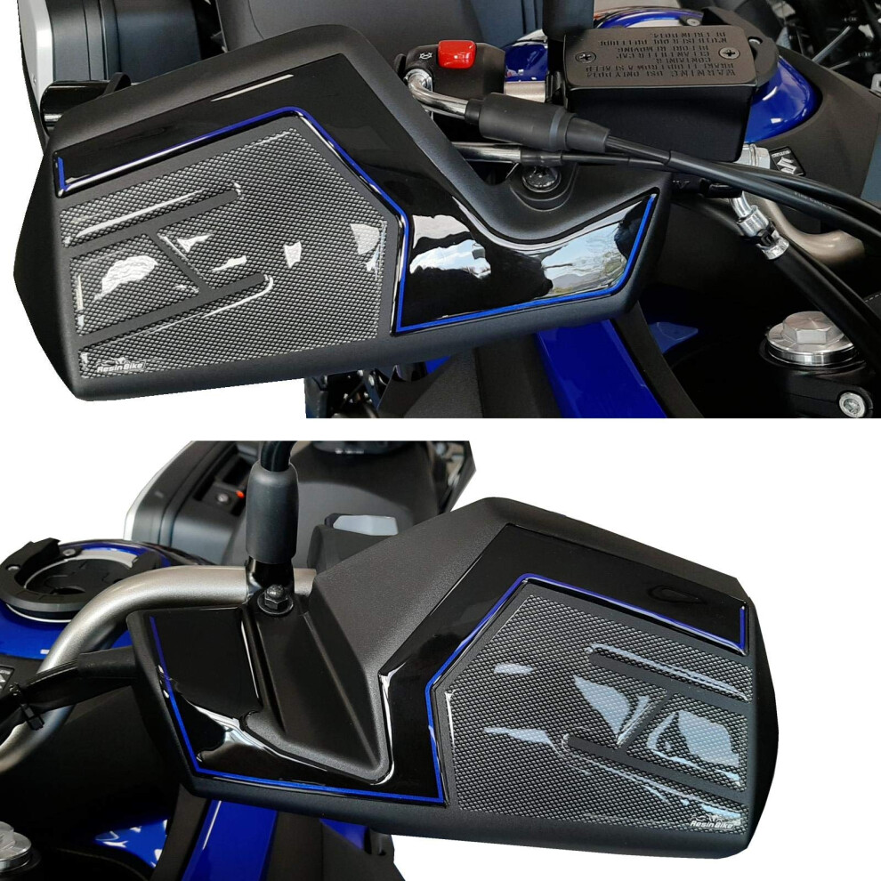 Resin Bike Motorcycle 3D Stickers Compatible With Suzuki V-Strom 650 Xt Abs 2020-2021. Handguards Protection From Bumps And Scratches. Resin Stickers 5051226439162