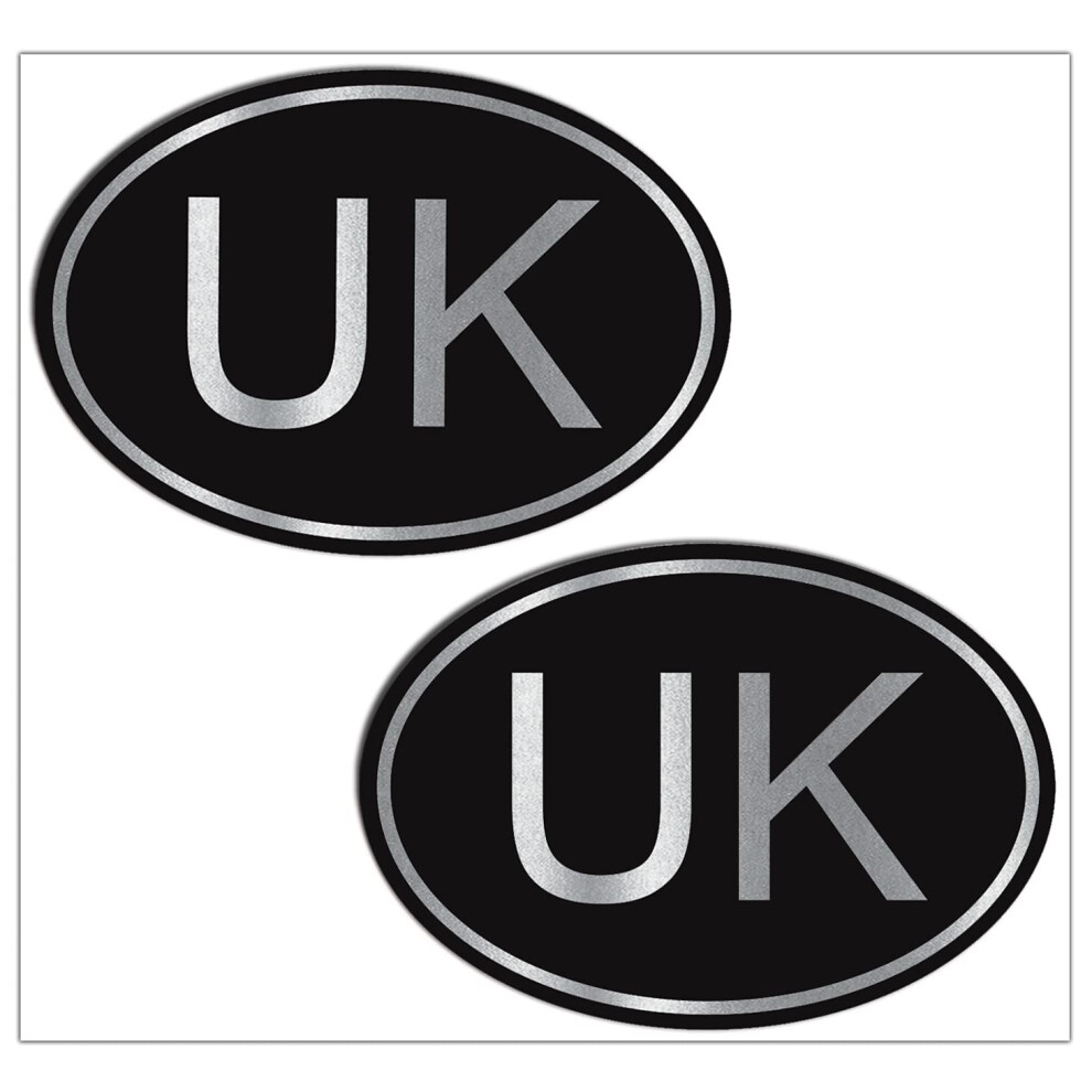 Biomar Labs 2 X Stickers Uk Union Jack Gb England United Kingdom Flag For Bumper Window Car Motorcycle Bike Laptop Helmet B 273 Z* Silver 5051226426339