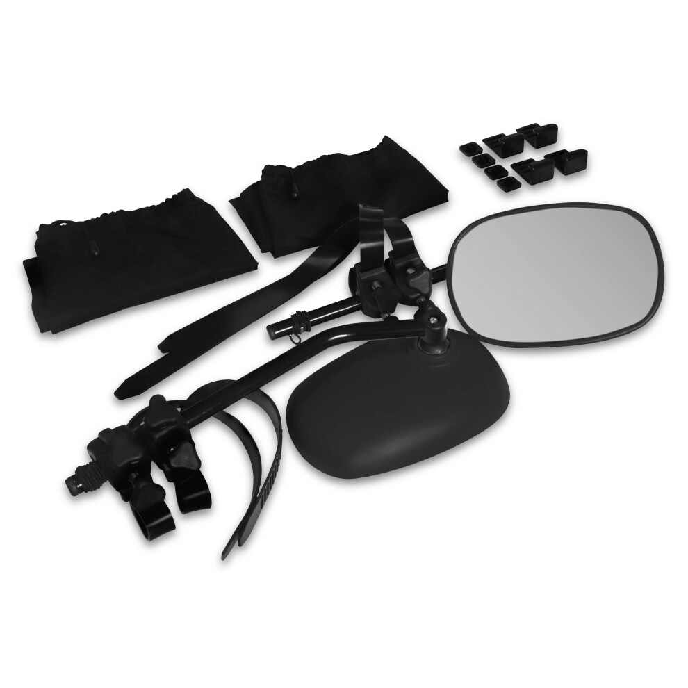 Streetwize Lwacc34 Â Set Of 2 Rock Steady Convex Motorhome Car Towing Mirrors, Secure Adjustable Caravan Extensions For Improved Rear Visibility 5051226446085